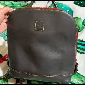 Gray Leather Dooney and Bourke purse backpack